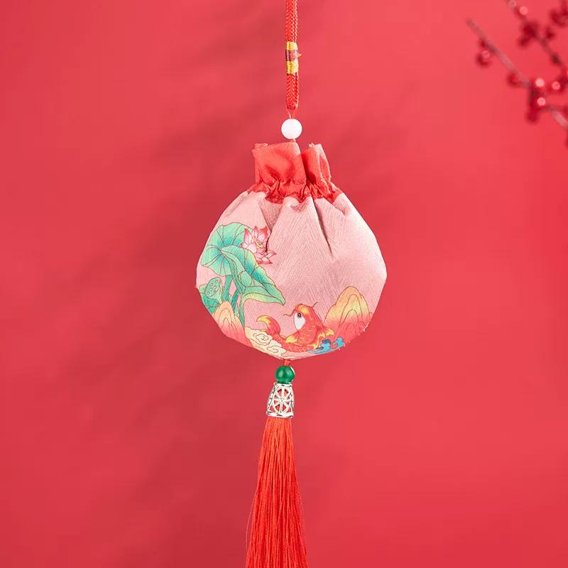 Xinjiang Cultural and Creative Museum Yili Lavender Perfume Bag Automobile Hanging Ornament Ping An NAFU Sachet Pouch Birthday Gift