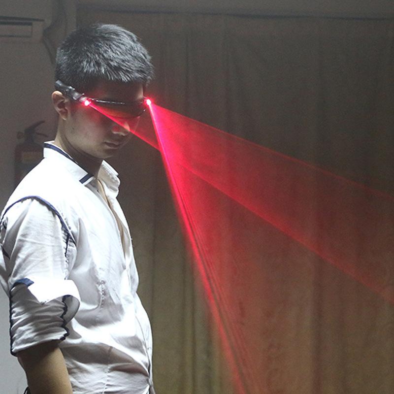 LED červené laserové brýle Budoucí technologie Brýle pro DJské světelné show Módní plastové Cosplay a Halloween/Vánoční párty Dárky