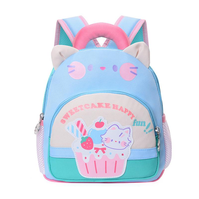 Cake Backpack Car Childrens Anime Cartoon Bag Adjustable Shoulder Strap