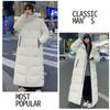 Long Down Coat Winter Unisex Oversized Warm Jacket With High Fill Power Goose