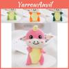 Porte-clés en peluche dinosaure dessin animé mignon Adorable dinosaure à grands yeux jouet en peluche