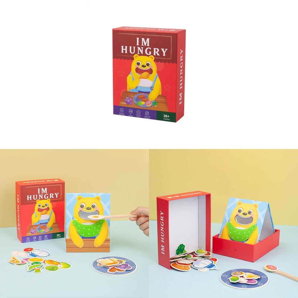 Wooden Toy Learning For Kids With Feeding Roleplay Cognitive Training Skill