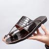 2026 Letní Kožené Pantofle Plážová Obuv Pánské Žabky Pánské Pantofle Módní Venkovní Pánské Boty Mules Žabka Zapatos Hombre