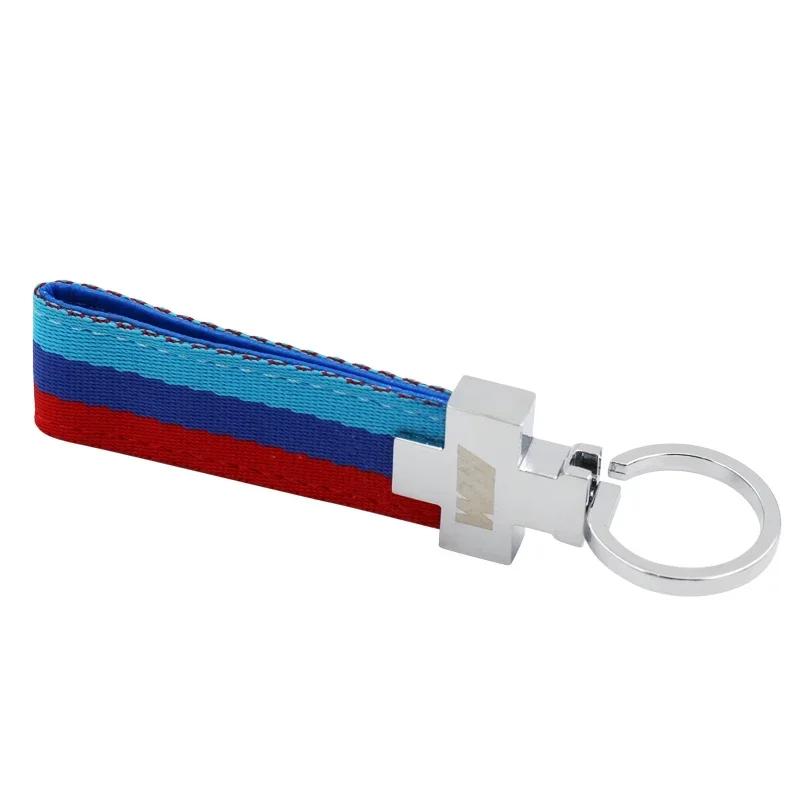 

For BMW M 1pcs car Weaving keychain car key chain key ring For bmw M Sticker e46 e90 f20 e60 e39 f10 X1 X3 X4 X5 X6 X7 Car acces