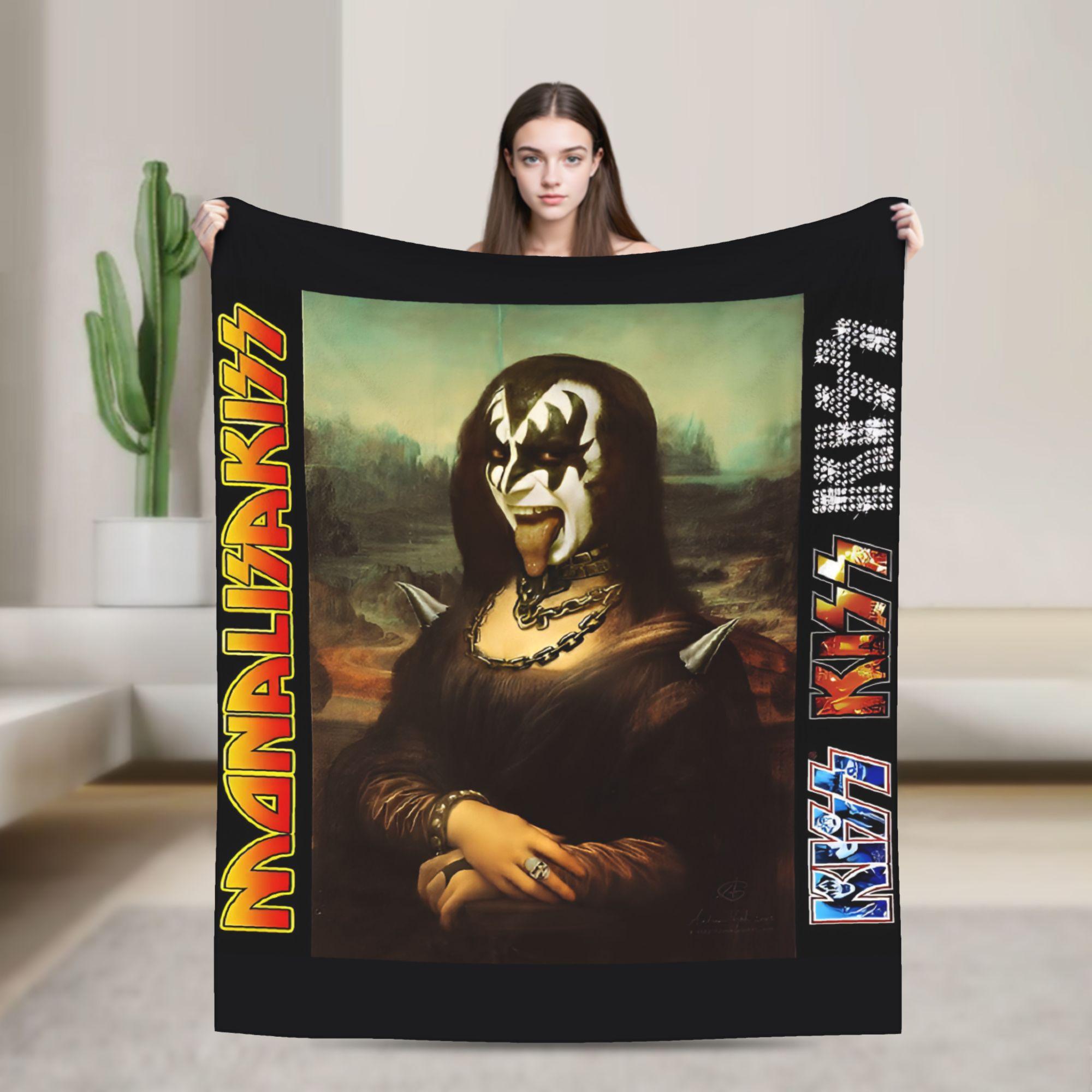 

Ace Frehley Kiss American Band Flannel Blankets Soft Durable Bedding Throws for Living Room Airplane Bedspread Sofa Bed Cover 30x40in