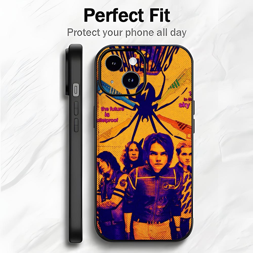 Emo Rock Legends M-My Chemical Romance Phone Case Phone Case Soft Packaging Lightweight For iPhone17 16 15 14 13ProMax