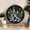 Christmas Needlework Kits Easy Beginners Embroidery Kit Seasonal Decor For Desktop Kitchen Living Room Bedroom Dormitory