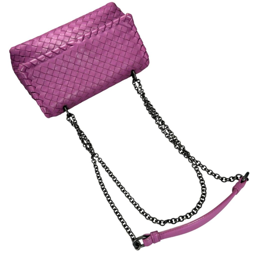 BOTTEGAVENETA INTRECCIATO OLYMPIA Shoulder Bag purple Women used