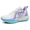 Basketball Shoes Men's and Women's Mesh Breathable Non-slip Wear-resistant Shock Absorption Actual Combat Lightweight Soft Sole Student Fluorescent