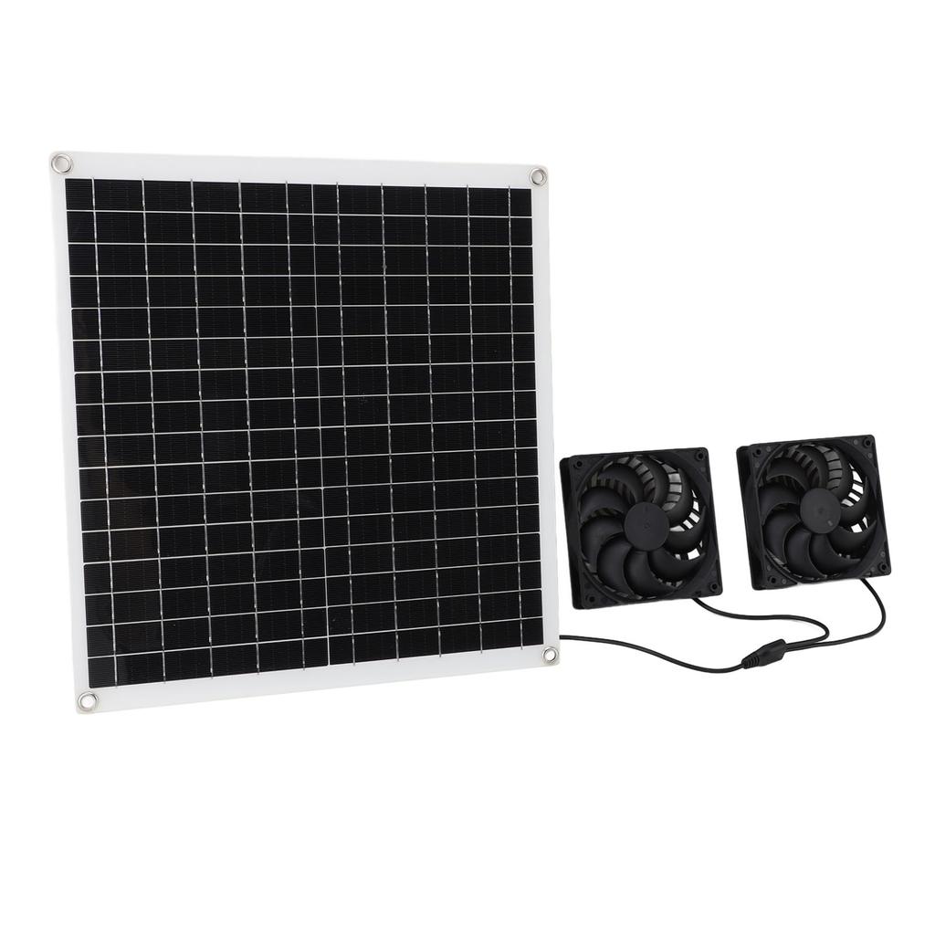 Solar Panel Powered Fan Portable Outdoor Multifunctional Solar Air Circulation Fan Kit 20W12V