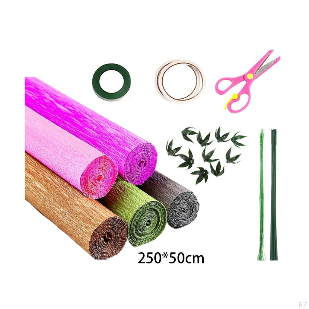 Crepe Paper Flower Craft Kit for Party Decor
