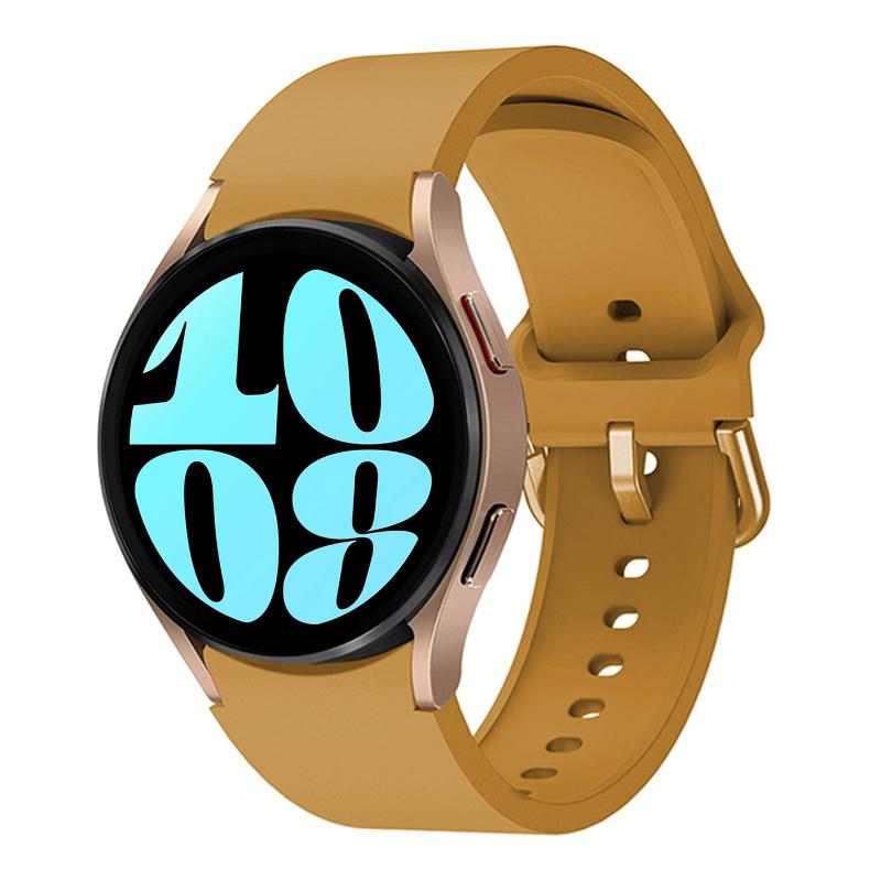 Silicone Band for Samsung Galaxy Watch 7/6/5/4 44mm 40mm/5 Pro 45mm Bracelet Galaxy Watch 4/6 Classic 47mm 43mm 46mm 42mm Strap