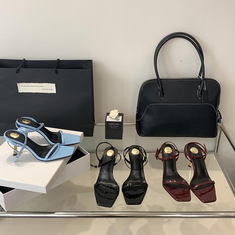 Fashion Bailamos Brand Women Sandal Shoes Fashion Red Narrow Band Ladies Elegant Gladiator Shoes Thin High Heel Dress Pumps Shoes Mujer