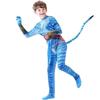 Avatar Jake Sully Kostüm für Jungen, Blauer Lycra-Body, 7-8 Jahre, Kinder-Cosplay-Outfit