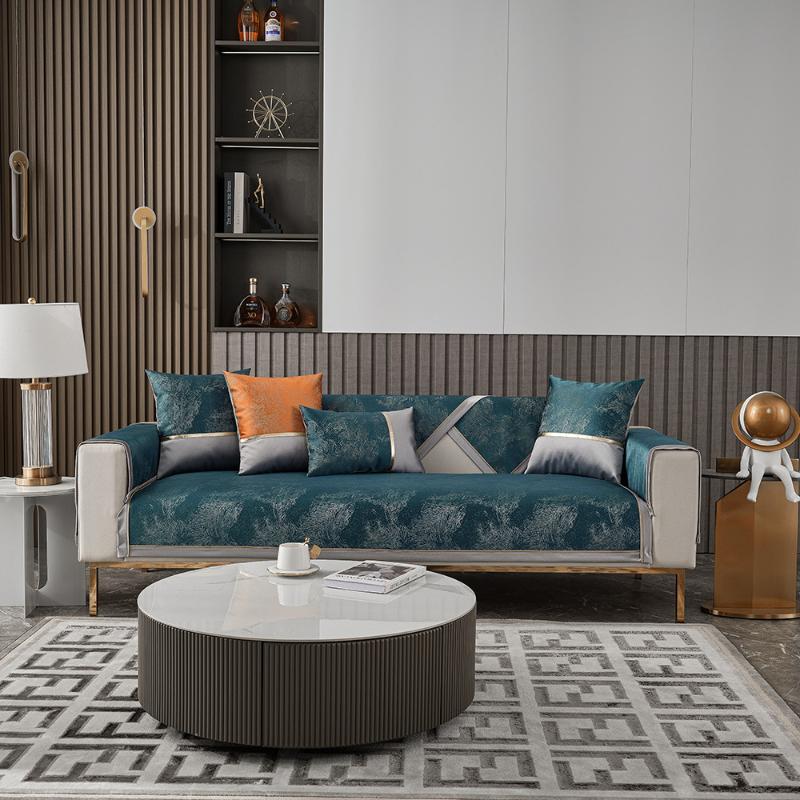 High Precision Light Jacquard Couch Cover Modern Non-slip Dustproof Sofa Cushion Light Luxury All-season Universal Sofa Cover