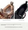 Women's Retro Genuine Leather Dad Sneakers - Autumn 2025