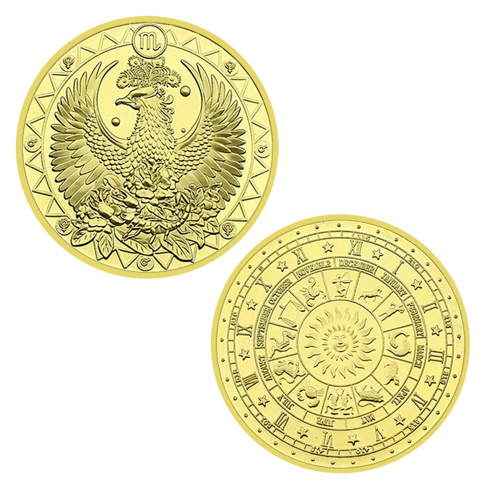Gold Zodiac Coins, Collectible Gifts, Collectible Commemorative Coins, Commemorative Medals, Medals and Badges