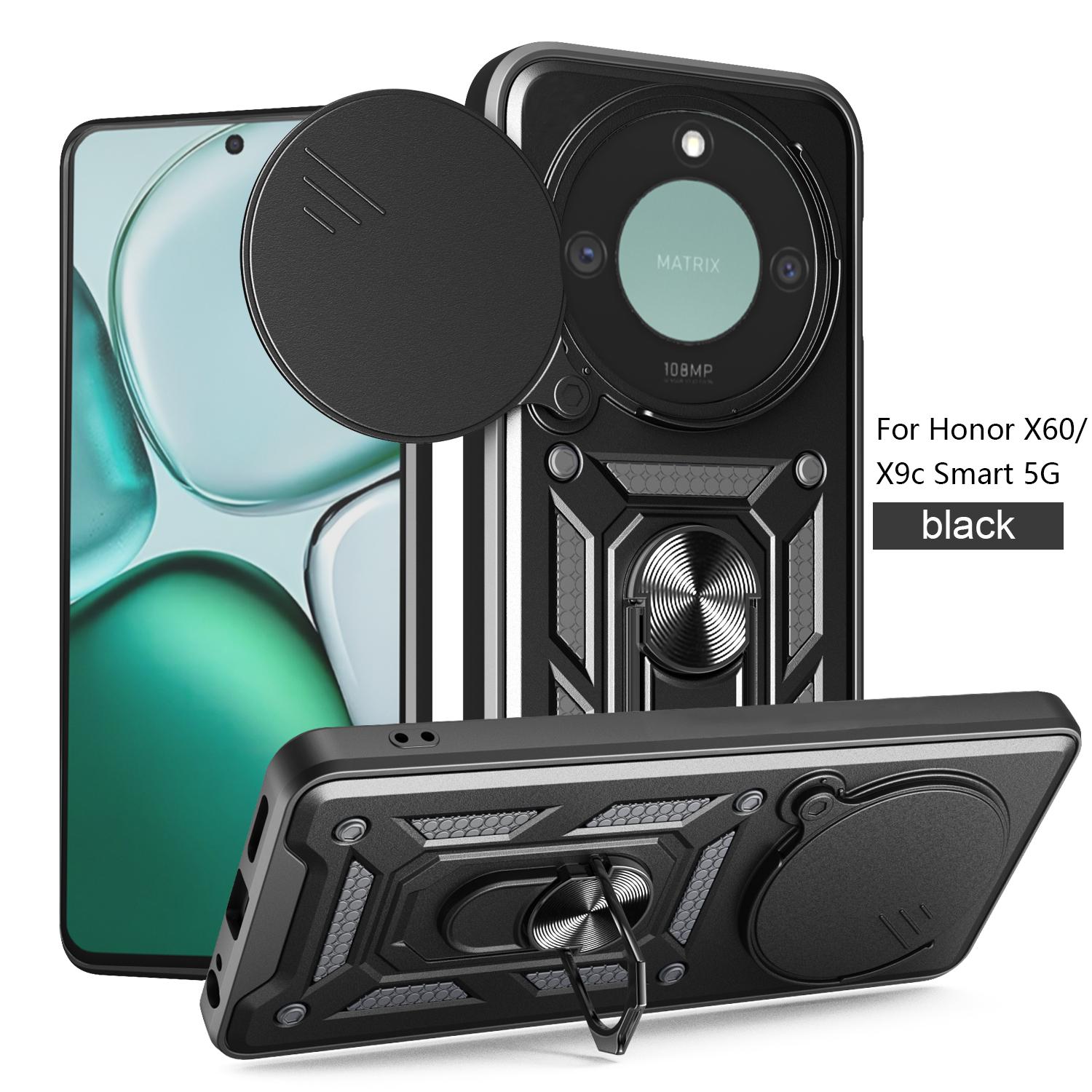 

For Honor X9c Smart Case Honor X9c Smart Cover x9C smart Magnetic Ring Holder Armor Phone Case Slide Camera Protect Back Cover Honor X9c Smart