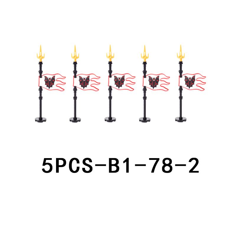 Medieval Castle Knight Figures Weapon Building Blocks Military Army Soldier Flag Shield Cloak Legion Accessories Bricks Toy Gift