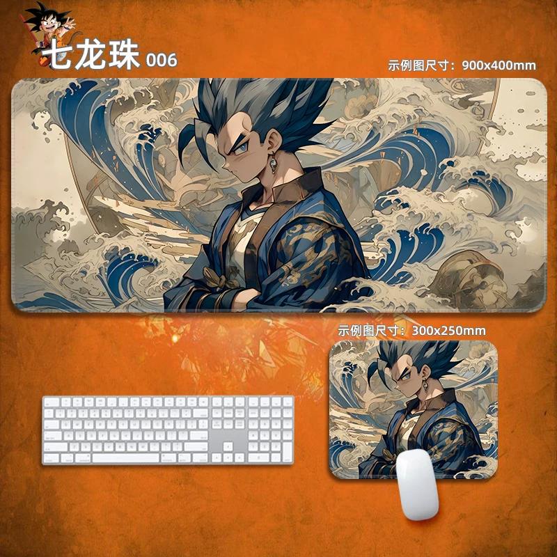 Anime Mauspads Drachenball Leder-Mauspad Nachhaltig Kleiner Junge Handgelenkstütze Tastaturunterlage Tischmatte Son Goku Animation Dekorative Tischdecke