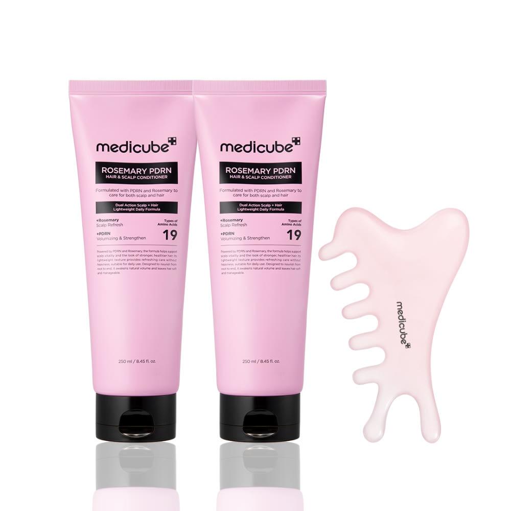 Medicube Rosemary PDRN Scalp & Hair Strengthening Conditioner, Hydrating & Nourishing Treatment, 250ml (2-Pack)