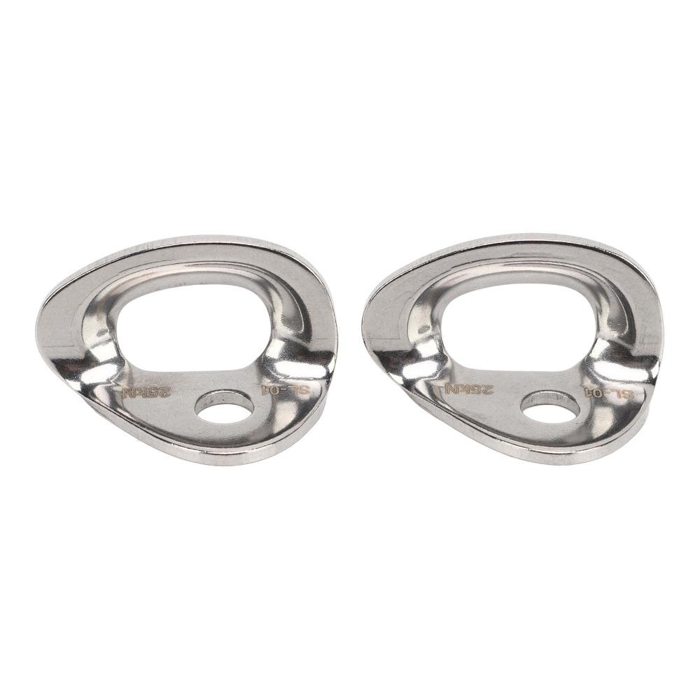 2 Pcs 25kN Climbing Bolt Hanger Stainless Steel Climbing Holds Bolt Hanger  Aerial Work