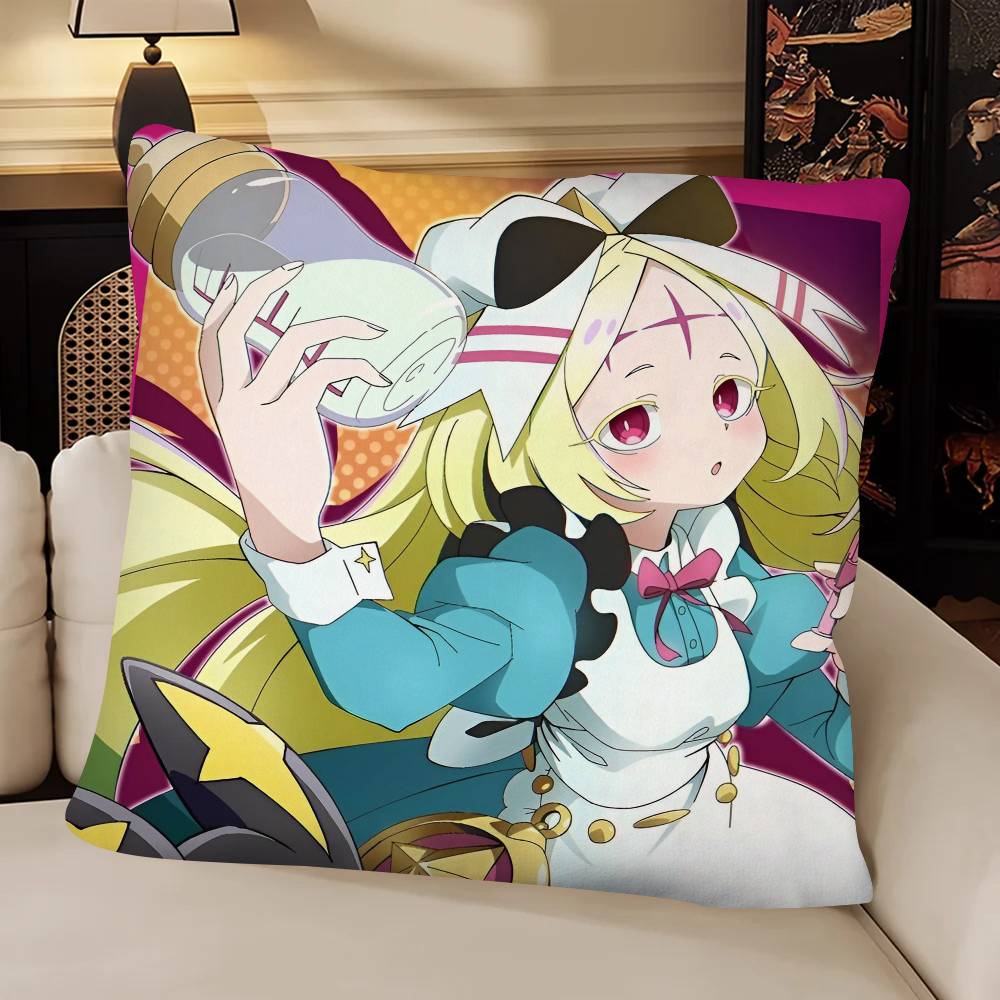 Anime Mahou Shoujo Ni Akogarete Morino Korisu Pillow Case Fashion Square Pillowcase Bedroom Sofa Room Ins Decoration Leisure