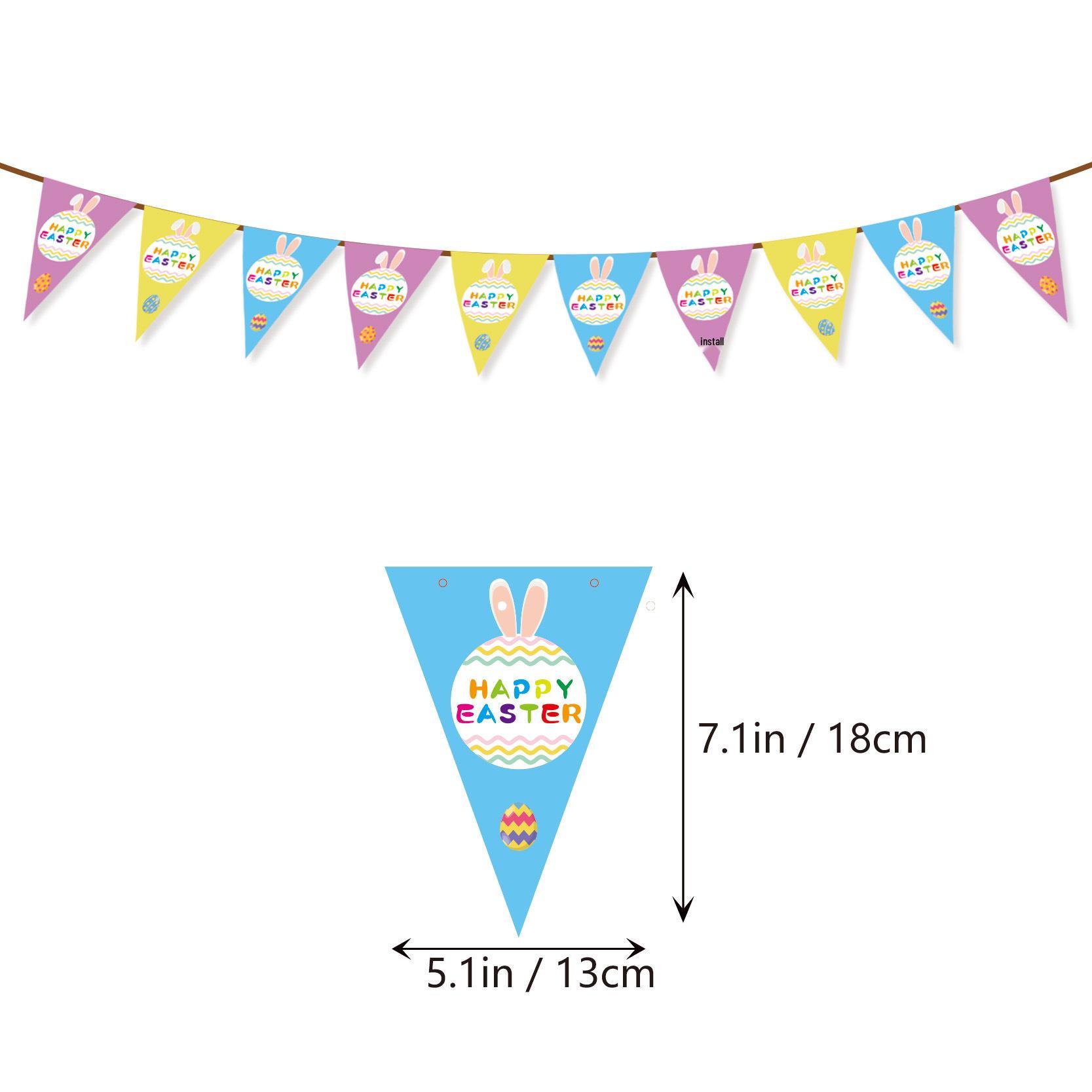 Cross-border Alien Faceless Doll Easter Party Banner Decoration Props