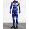 Unisex Cyber Punk 3D Digital Printing Halloween Party Role Play Outfit Women Men Cosplay Costume Carnival Jumpsuit