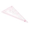 Clothing Patterning Ruler Sew French Curve Ruler Metric Shaped Plastic Sewing Tools Include Curve/Triangular Rule Tracing Wheel for Beginners