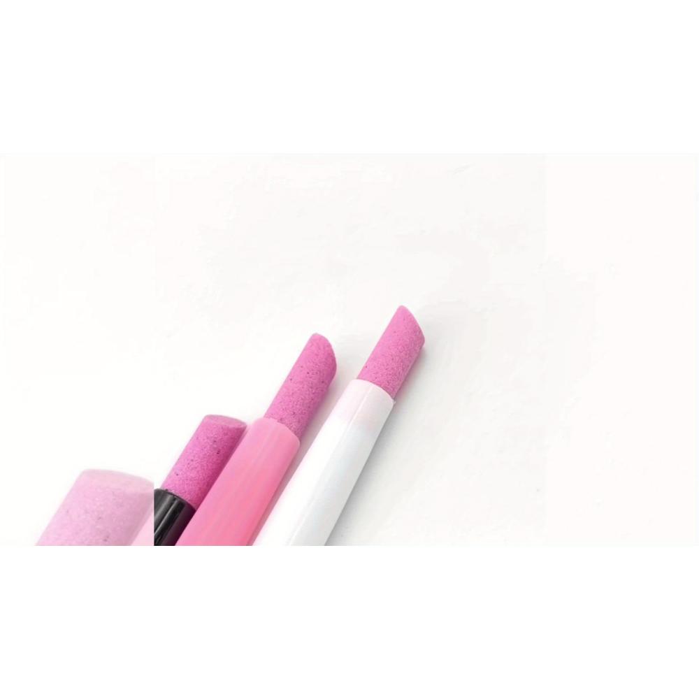 Herramientas para el cuidado de las uñas de piedra de cuarzo: ideales para el cuidado del estrato córneo, suaves para la piel, regalo de manicura portátil y liviano.