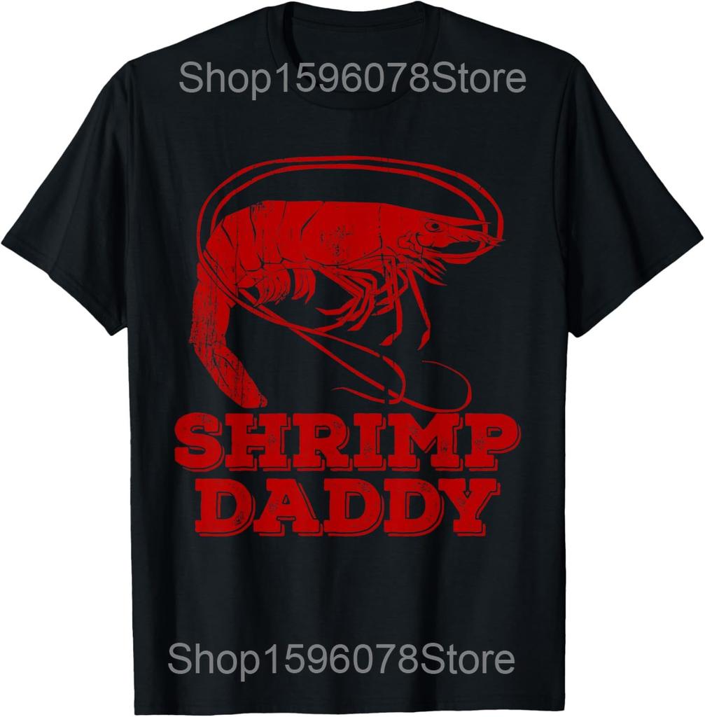 Shrim Is Calling Meme Funny Shrimp Fish Fih T Shirts Men Cotton Humor Christmas Adventure Short Sleeve Unisex Loose Clothing