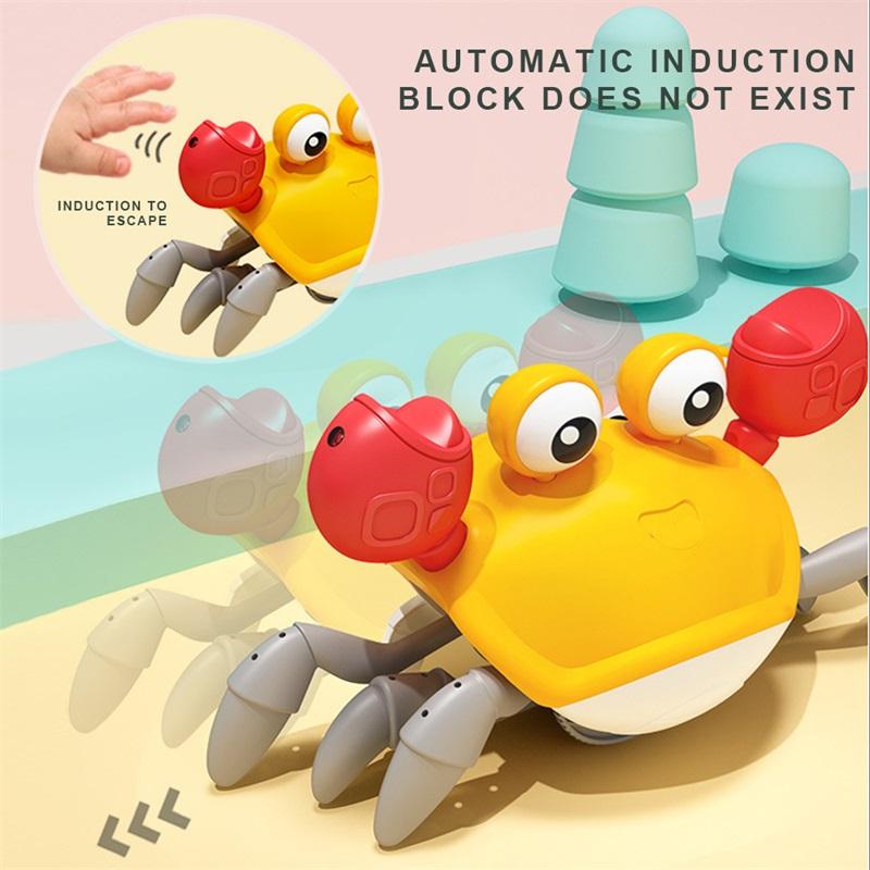 Electric Induction Crab Toys Amphibious Intelligent Obstacle Avoidance Cartoon Small Toys