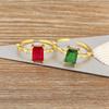 Nidin Classic New Design Inlaid Zircon Open Rings 3 Colors For Women Female Daily Jewelry Party Wholesale Accessories Gifts