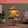 A 2D Acrylic Piece Featuring a Charming Fairy Tale Mushroom House Garden Insert Bohemian Style Acrylic, Suitable for Birthdays And Can Be Used for Cel