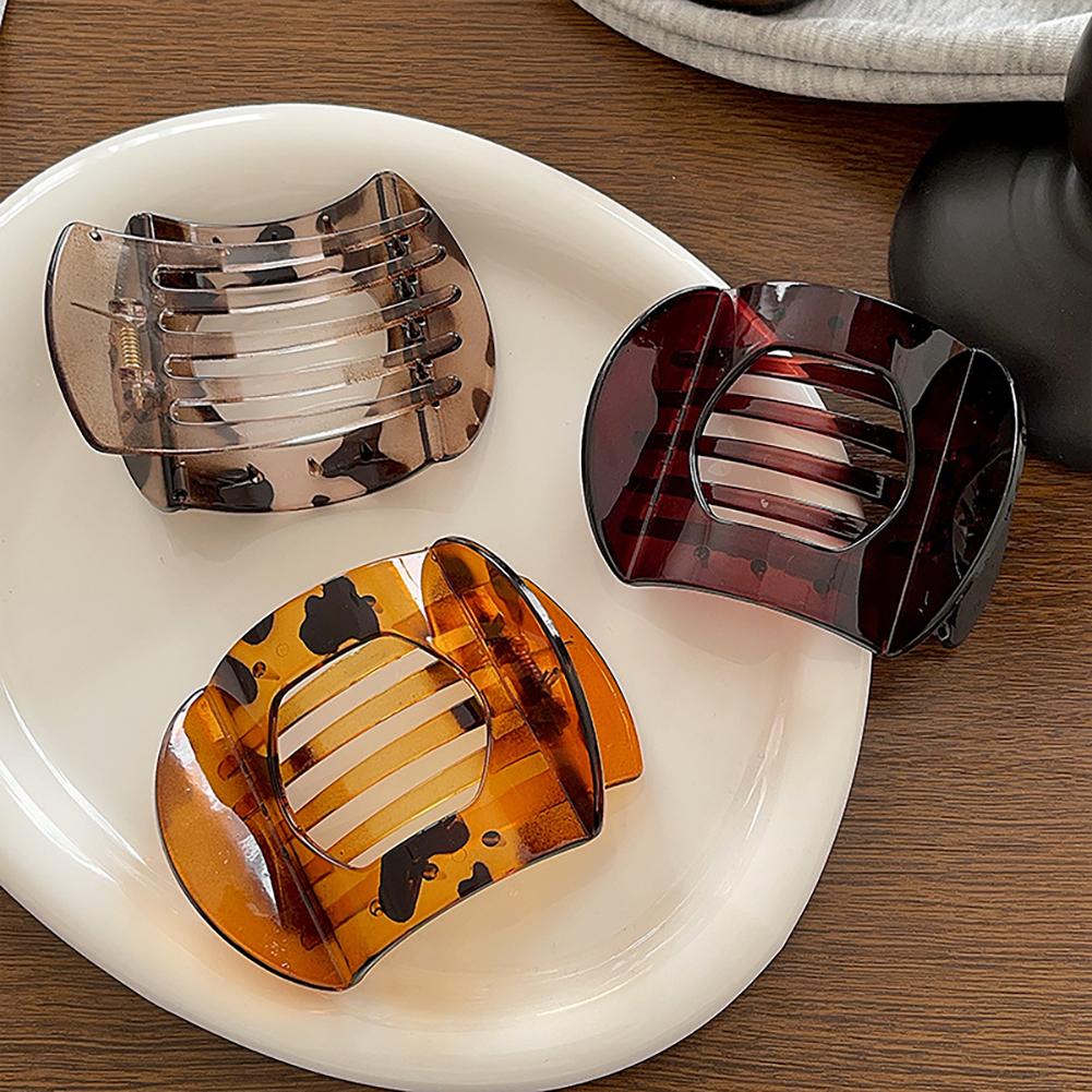 Pinza para el pelo retro con diseño de carey, elegante y sencilla, antideslizante, accesorio para el pelo para mujer.