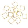 15 20 25 mm Brass Closed Square Ring Earring Wires Hoops Pendant Connectors Rings For DIY Jewelry Making Supplies Accessories