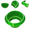 Plant Collar for Flower Pots in Green