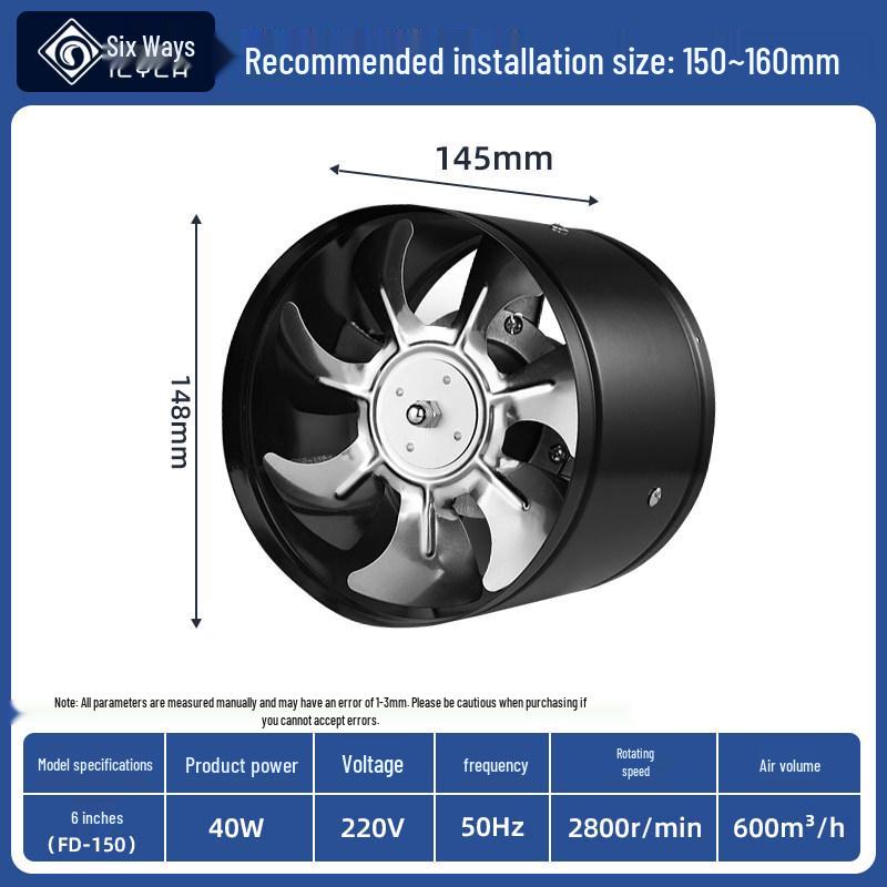 

Powerful Smoke Extractor Fan for Kitchen, Bathroom, and Commercial Spaces