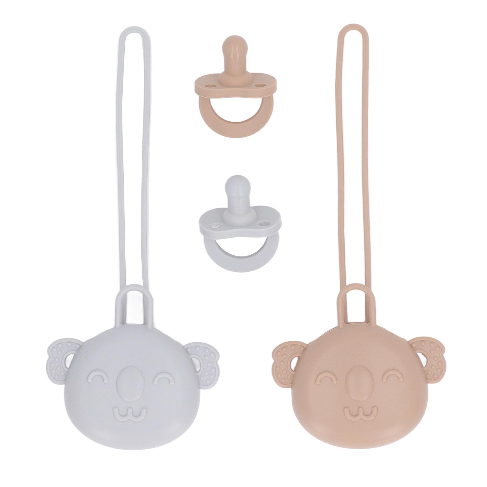 

Детская соска-прорезыватель для зубов из пищевого силикона снимает стресс, мягкая успокаивающая соска-прорезыватель оливково-зеленого цвета коричневый