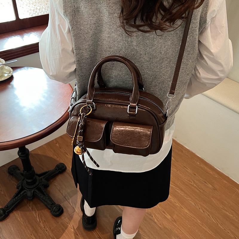 Korean Retro High-End Trendy Baseball Shoulder Bag for Women 2025