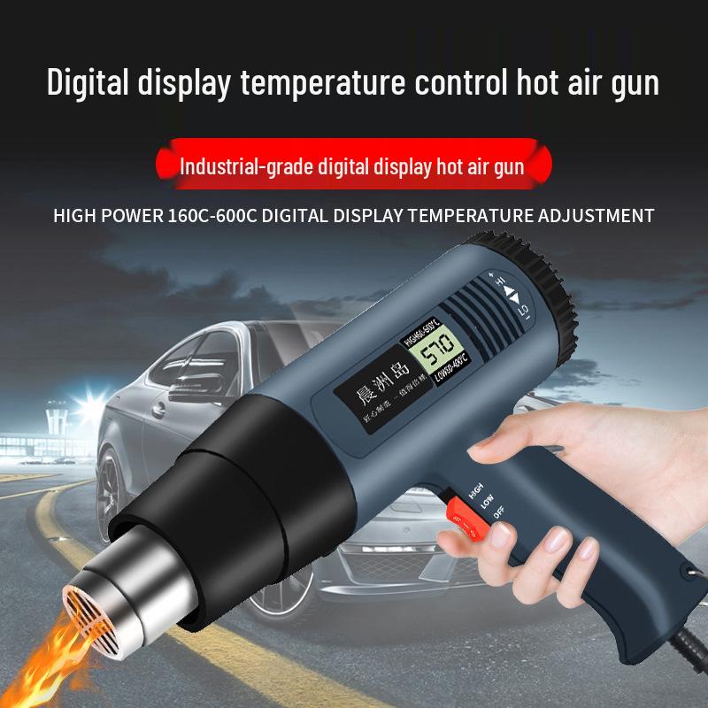 Portable Digital Display Heat Gun for Electronic Repair and Film Application