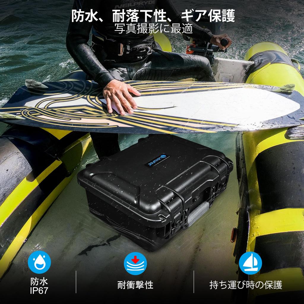 Lekufee Waterproof Hard Carrying Case for DJI Mavic 4 Pro Drone, Creator Combo, Fly More Combo, DJI RC Pro 2, DJI RC 2, (7 pcs), Charging Hub, and