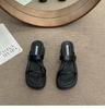 Fashion Pull-toe Slippers Women To Wear Outside Summer New Square Toe  Slippers Wedges Thick Sole Sandals for Women Casual Flip Flops