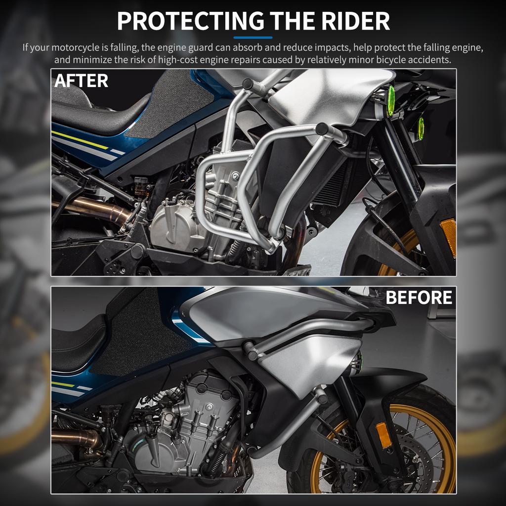 for 800MT Engine Guard Bumper for CFMOTO 800MT Highway Crash Bars Bumper Motorcycle Frame Protection Bumper 2021-2024