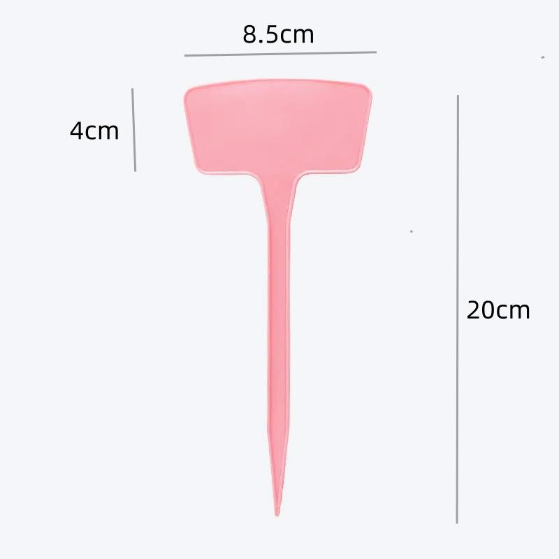 Large Thickened Plastic Ground Stake with Fan-shaped Marking Label for Gardening