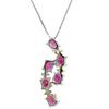 NON BRAND - Ruby 0.8ct Diamond PendantNecklace K18WG/Ruby Array