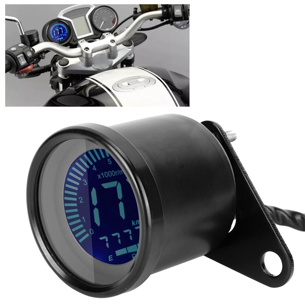Motorcycle 7 Colors LCD Meter Speedometer Odometer Gauge Instrument Modification Accessory