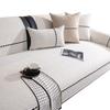 Sofa Cushion Non-Slip Simple Modern Light Luxury Style Leather Cushion for Four Seasons Thickened Fleece-lined Sofa Cover