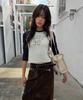 KIJUN Leise Raglan Long Sleeve Tee_Navy